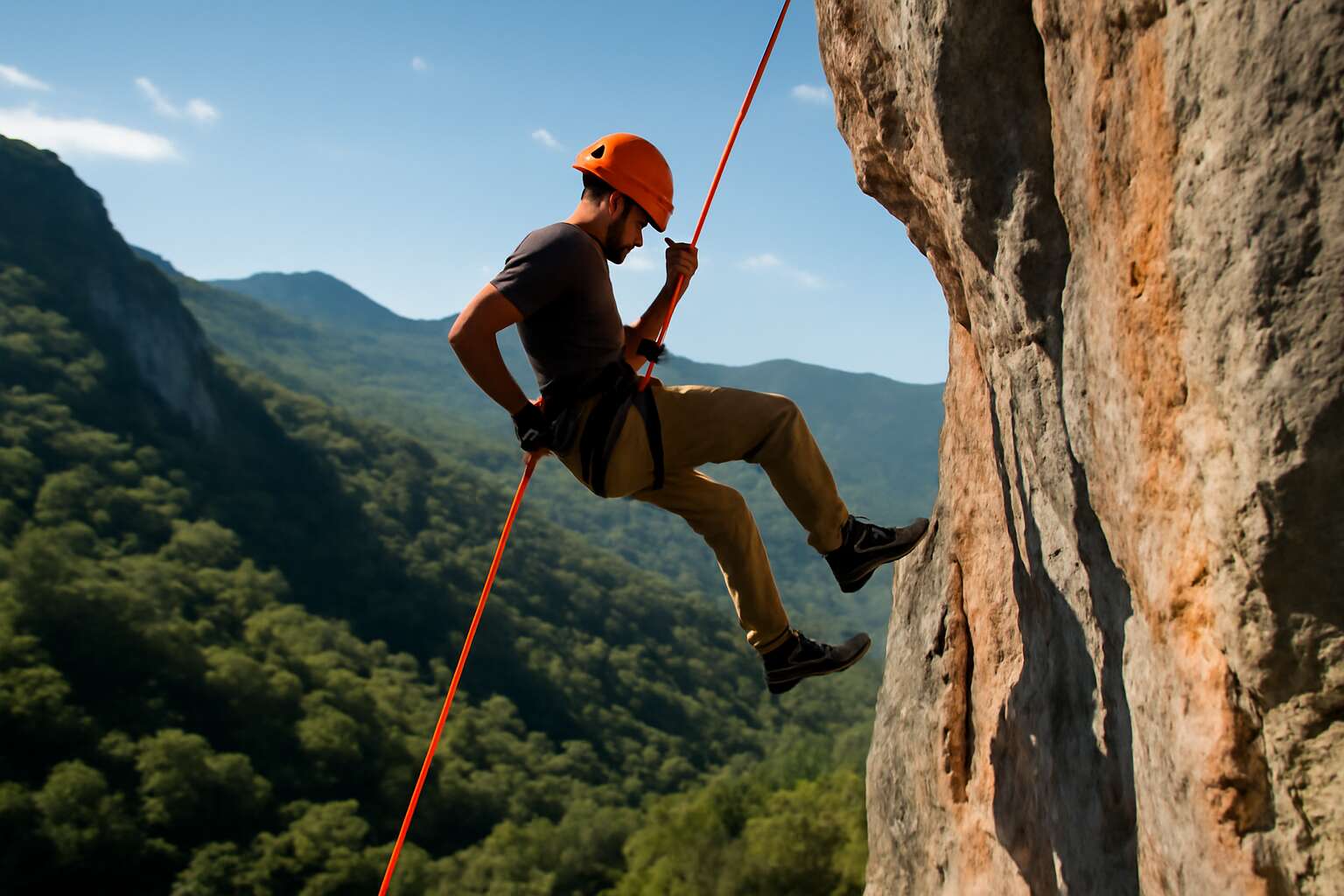 abseil off meaning