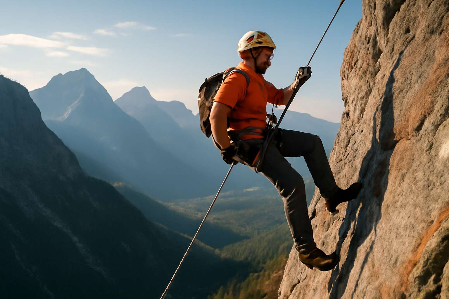 abseil in a sentence