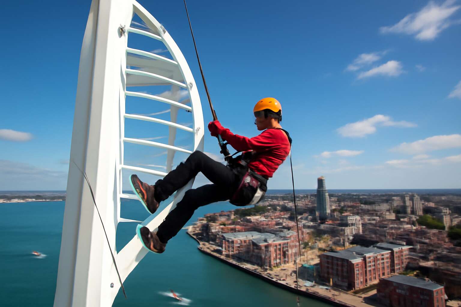 abseil the spinnaker tower