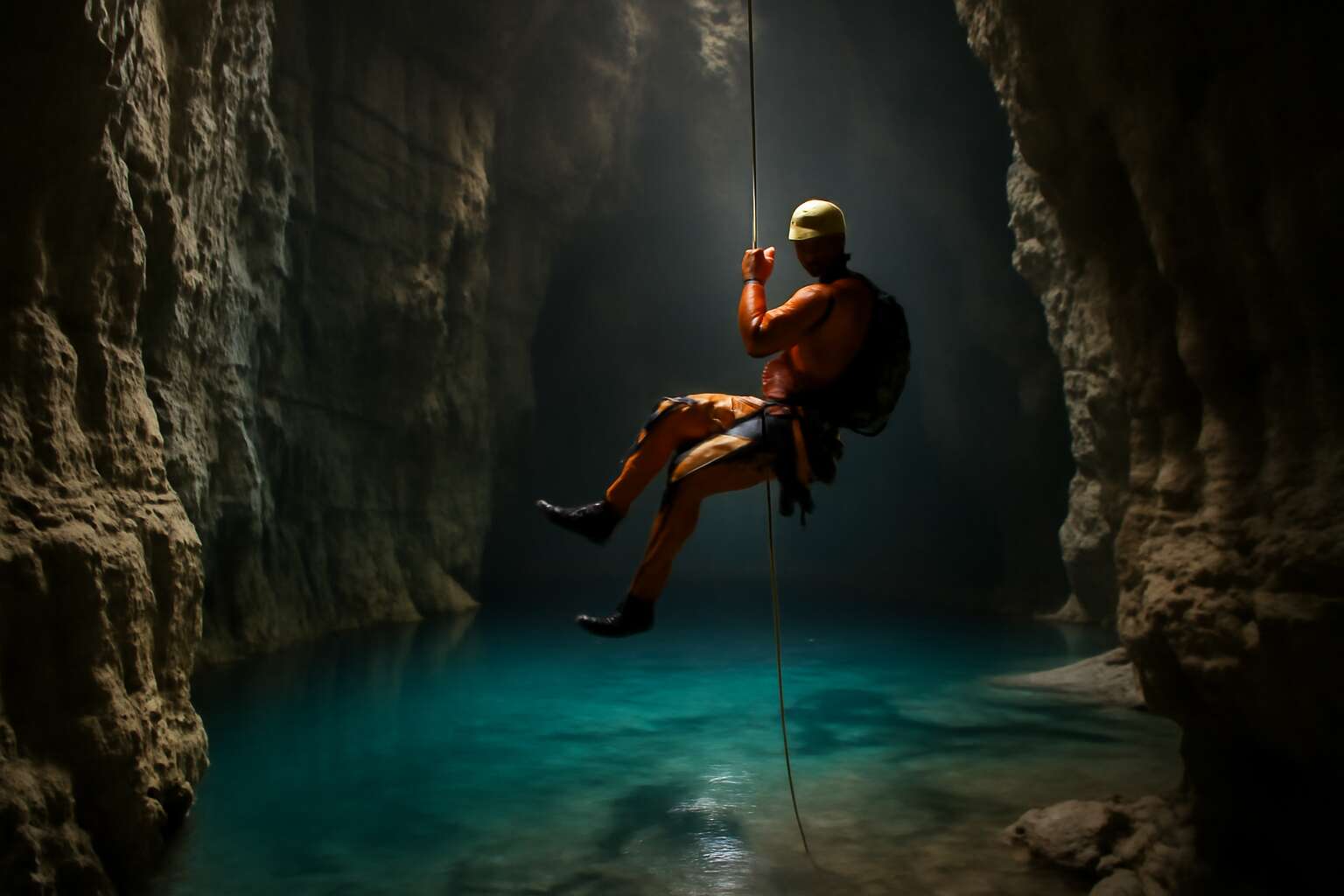 abseil waitomo caves