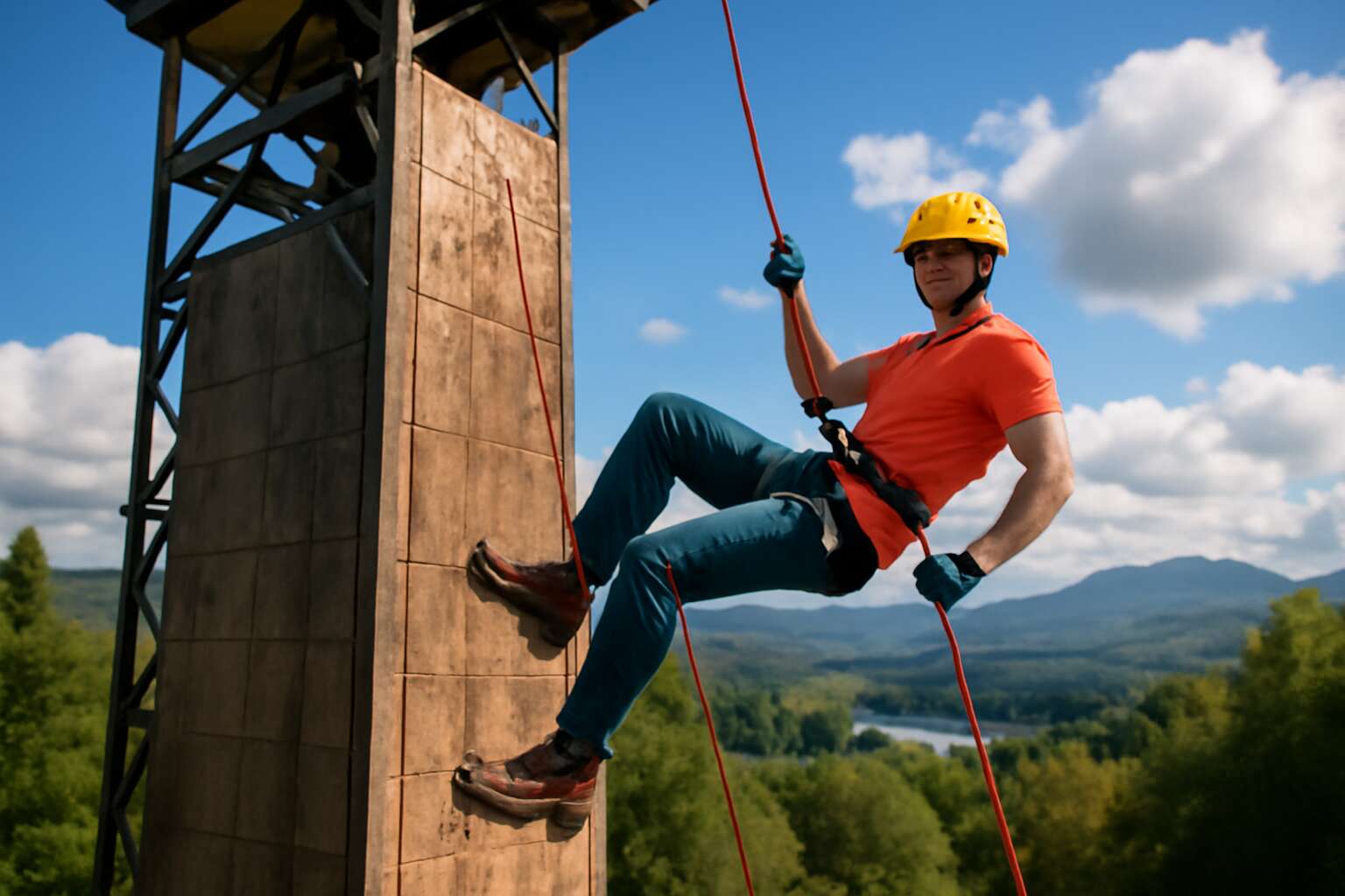 abseil tower