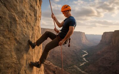 Rugged climbs await: master the rappelling line with confidence and style