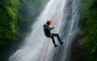 Experience rappelling waterfall like never before: a high-adrenaline canyon descent.