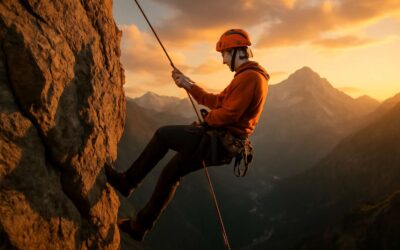 Daring cliffside moments: abseiling images that capture adrenaline and awe.
